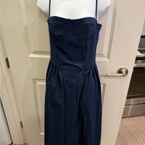 Elegant Navy Blue Women's Dress